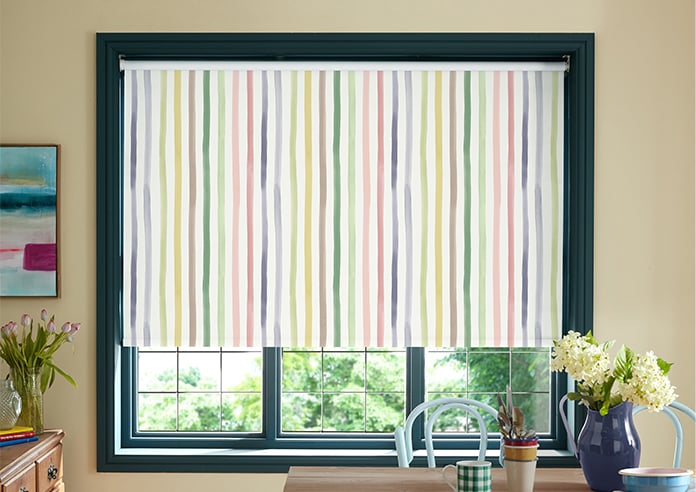 Bluebellgray Watercolour Stripe, Tetbury - Roller Blind - Image 3